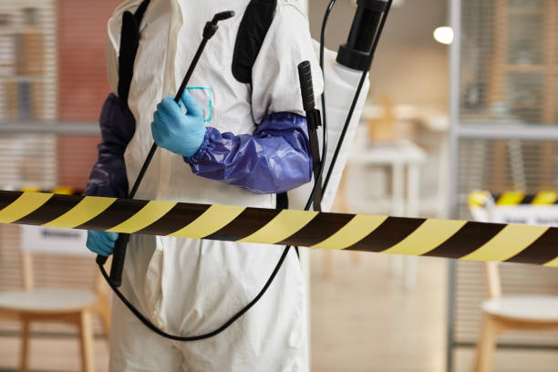 Professional Sewage Cleanup technician working in Croton, OH